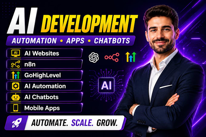 build ai website ai automation ai mobile app n8n ai chatbot software development