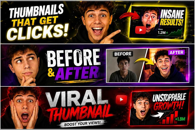 design eye catching youtube thumbnails fast
