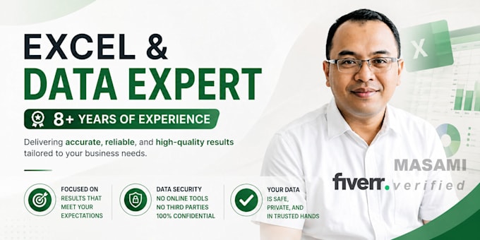 do excel data cleaning, formatting, PDF convert excel, data entry, data cleaning