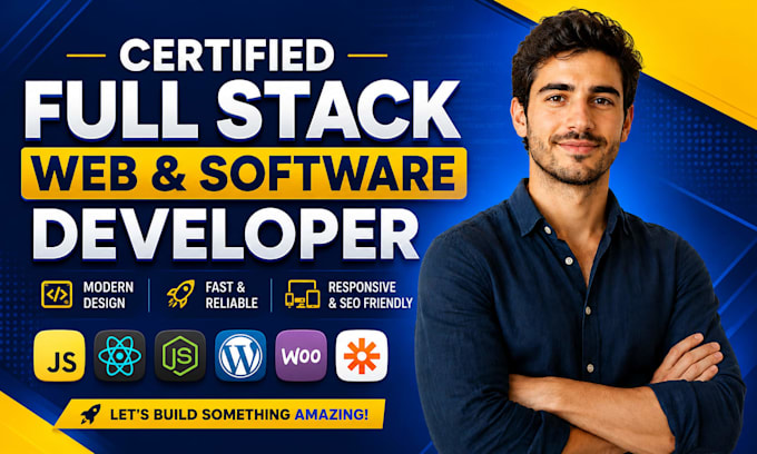 do custom ai website development as full stack developer, front end developer