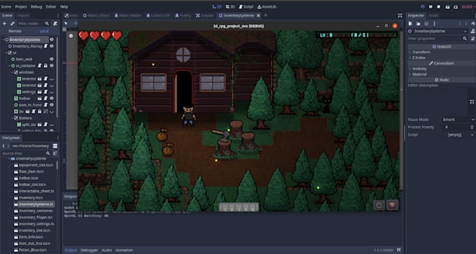 do 2d godot game development, construct 3d, game prototype, custom mechanics