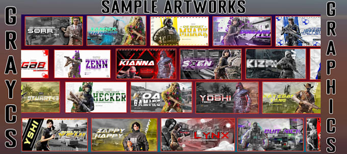 design anime and gaming banners