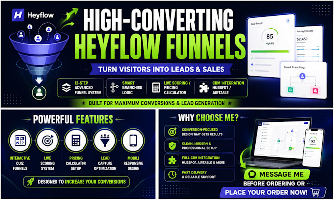 create high converting heyflow funnels to generate more leads