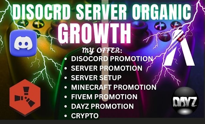 discord server promotion, minecraft  server, fivem, dayz, rust server promotion