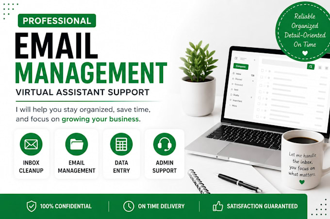 manage emails and provide admin support