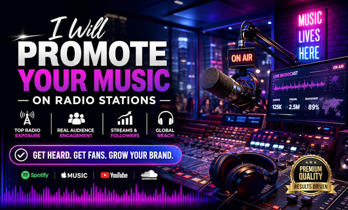 promote your song to active listener on radio station