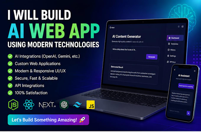 design and develop ai web applications for your business