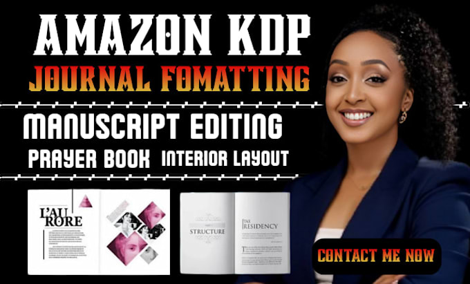 format manuscript journal, or workbook for kdp and ingramspark