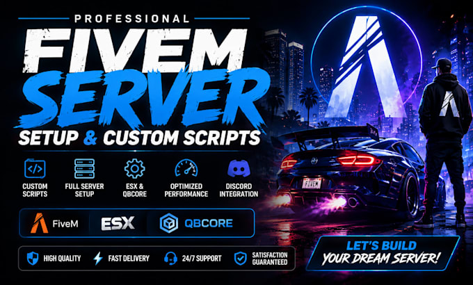 develop custom fivem scripts and full server setup