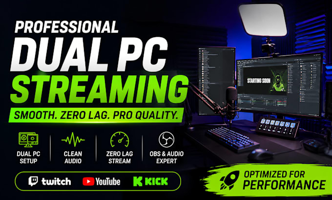 setup dual PC obs streaming for smooth zero lag streams