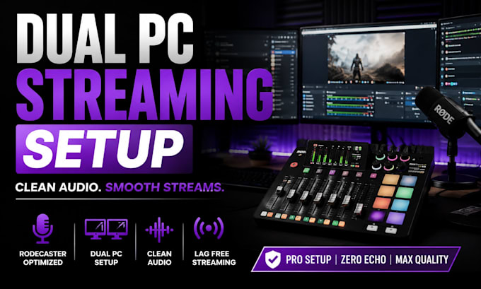 setup rodecaster pro 2 for dual PC obs streaming