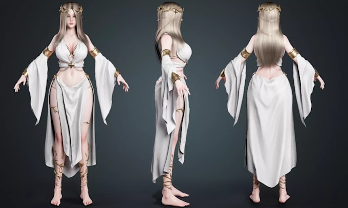 modify 3d realism character,morph target,vrm avatar,medieval humanoid rig,daz3d