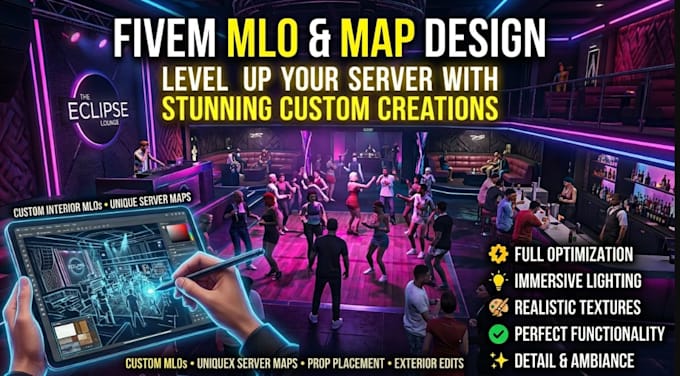 create custom fivem maps and mlo interiors for your fivem server