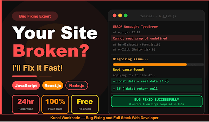debug and fix javascript, react, and nextjs errors and bugs