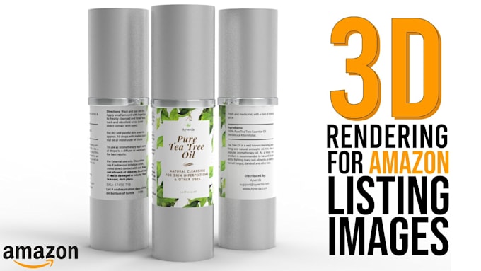 create 3d product rendering, realistic mockup for ecommerce, amazon listing