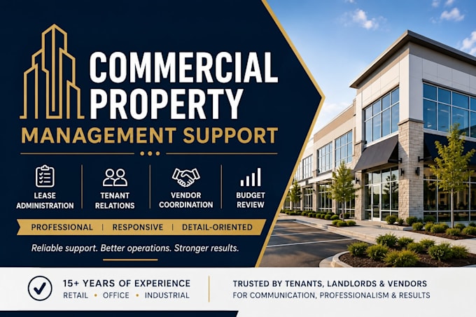 provide commercial property management support