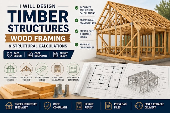 design timber structures wood framing and structural calculations