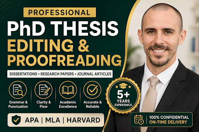 proofread and edit your phd thesis, dissertation or research paper