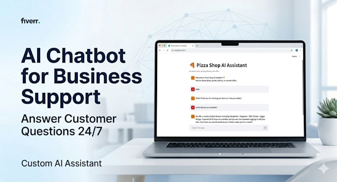 build ai chatbot for business website and customer support