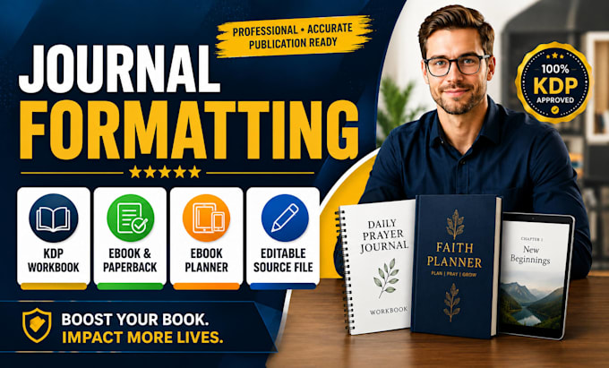 format and design your journal or workbook for amazon KDP