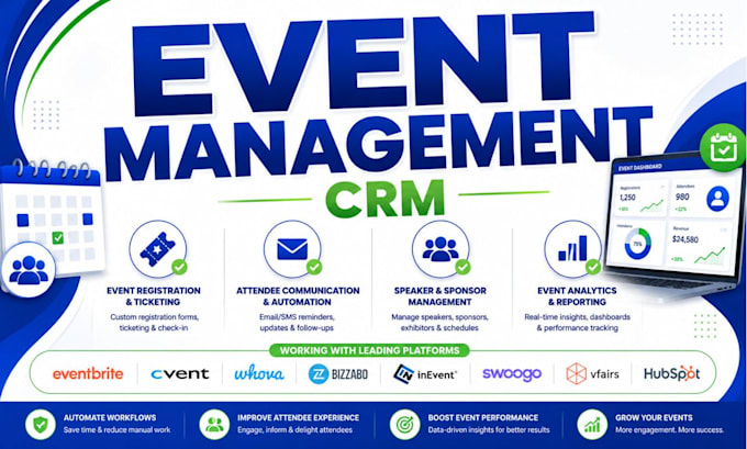 setup event crm eventbrite cvent whova bizzabo swoogo vfairs inevent eventsair