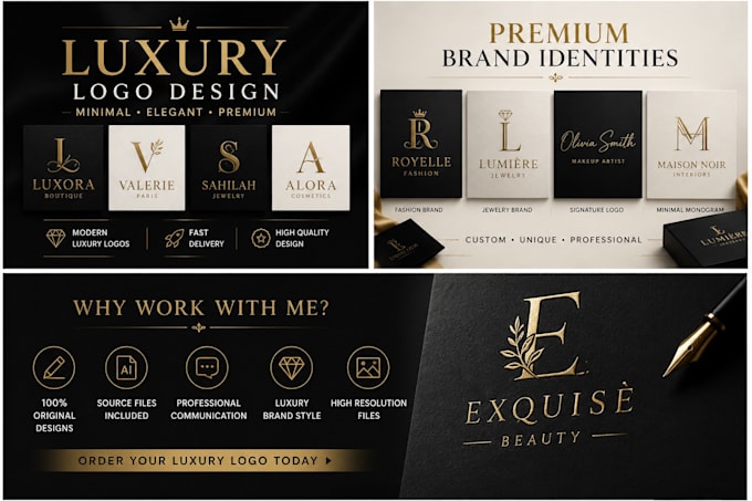 make a luxury logo