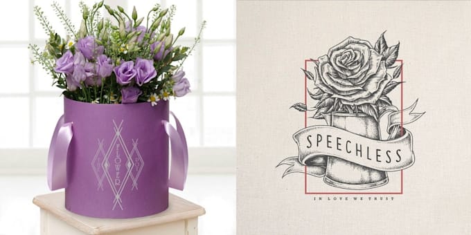 create boho botanical whimsical and floral logo design