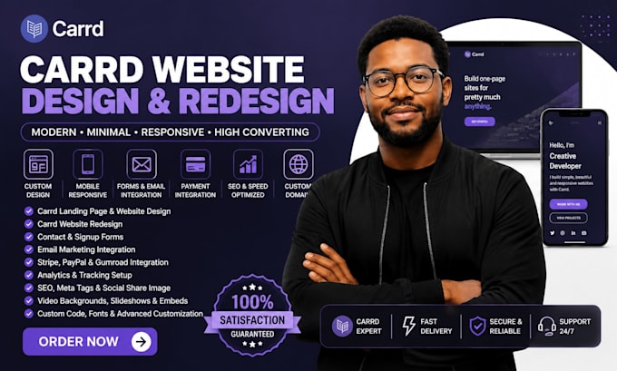 design carrd website, carrd landing page redesign carrd website carrd co website