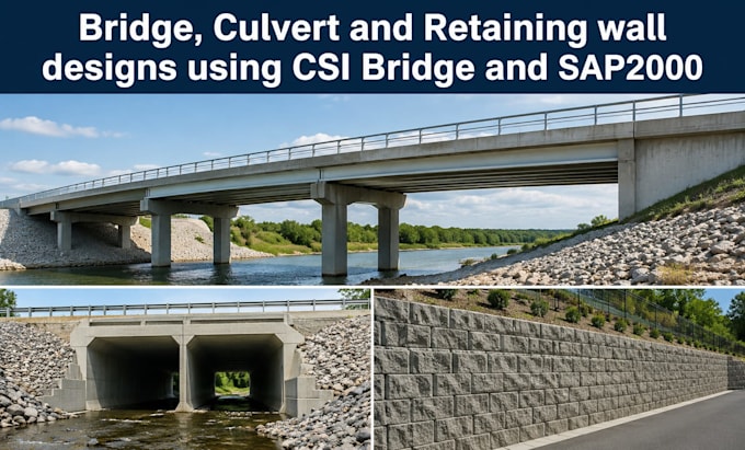 design bridges, culverts and retaining walls using csi bridge and sap2000