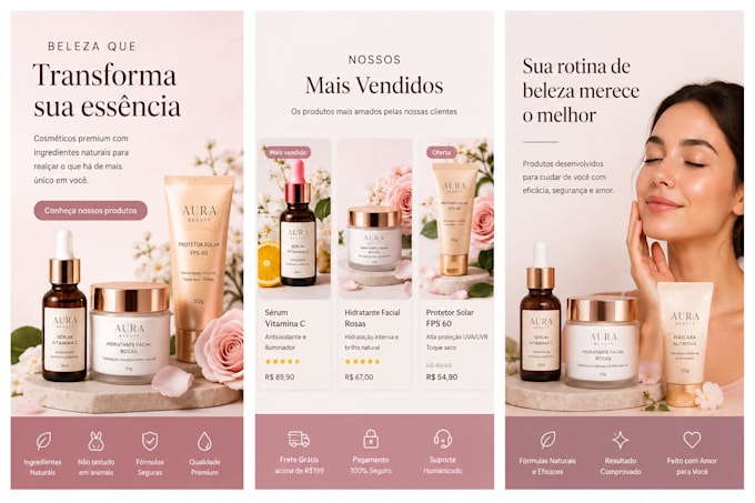 create a premium ecommerce website with payment integration
