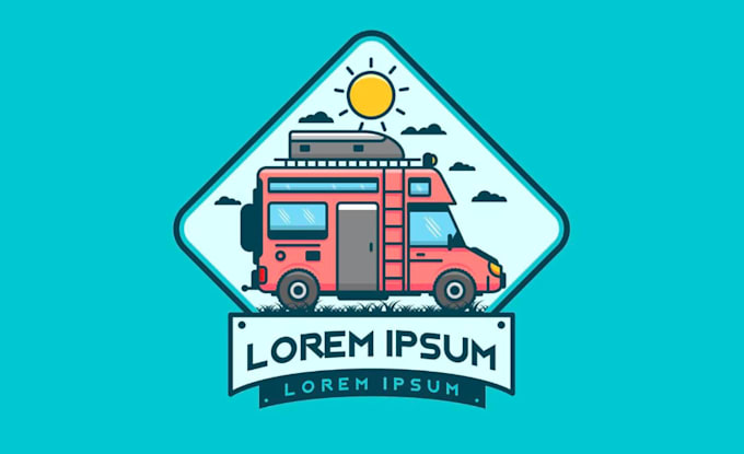 make high quality and beautiful camper logo design