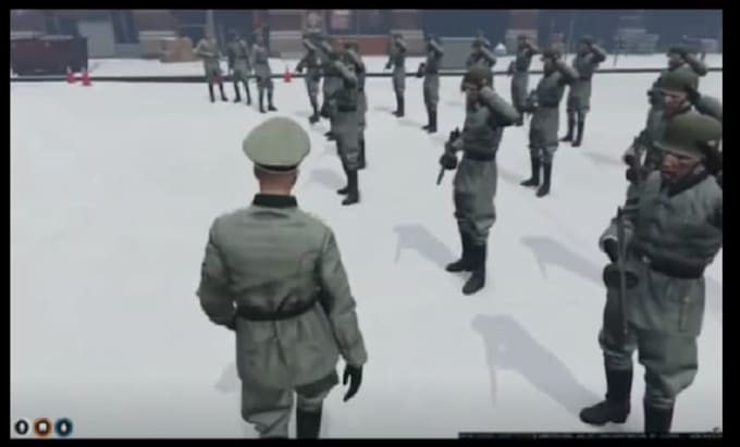 create a fivem qbcore military peds control script