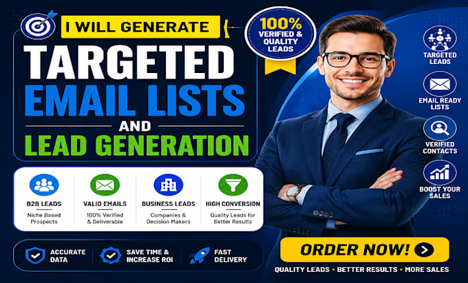 generate targeted email lists and lead generation