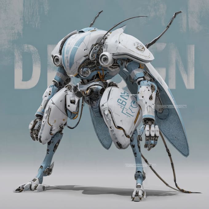 create custom mecha robot art