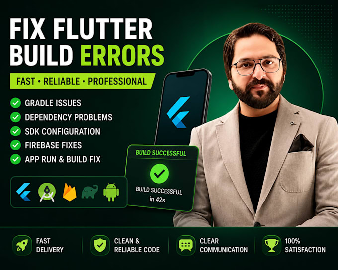 fix flutter gradle, firebase, xcode and build errors