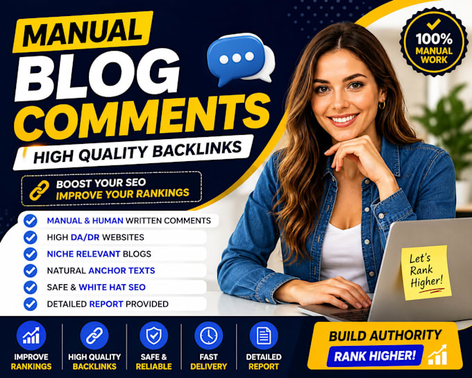 create manual blog commenting backlinks on high da pa sites