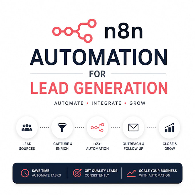 build n8n automation workflows for lead generation and CRM