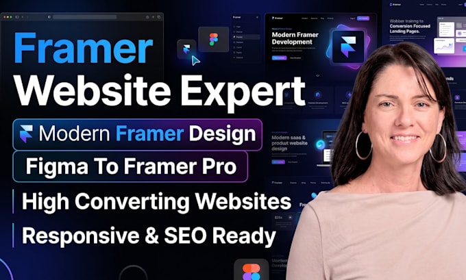 fix framer website development framer landing page design redesign webflow site