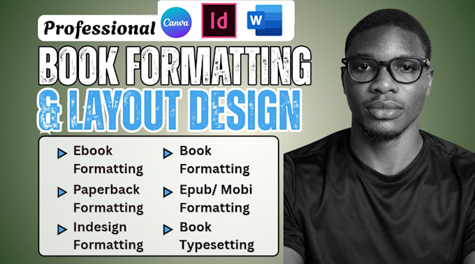 do professional book formatting and interior layout for KDP paperback and ebook