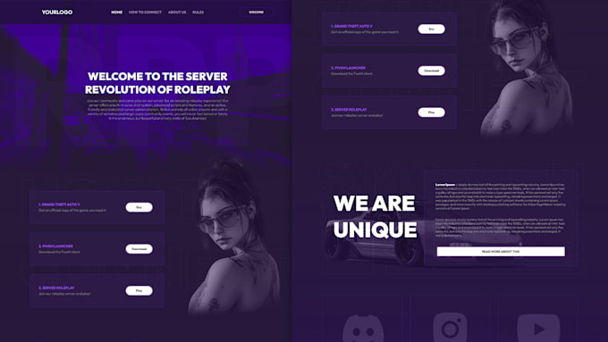 build a custom fivem server website