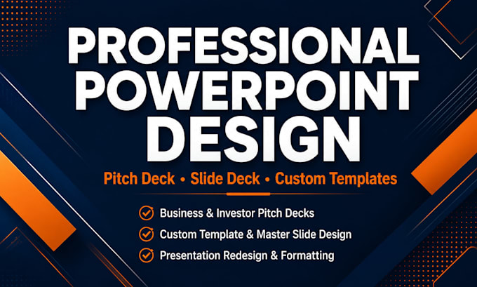 design a professional powerpoint presentation and slide deck template