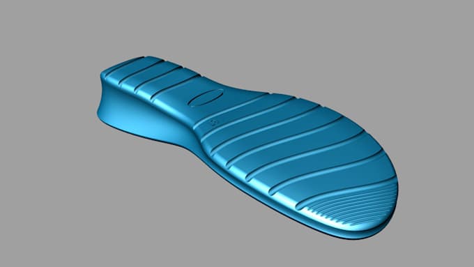 create realistic shoe outsole 3d modeling and rendering