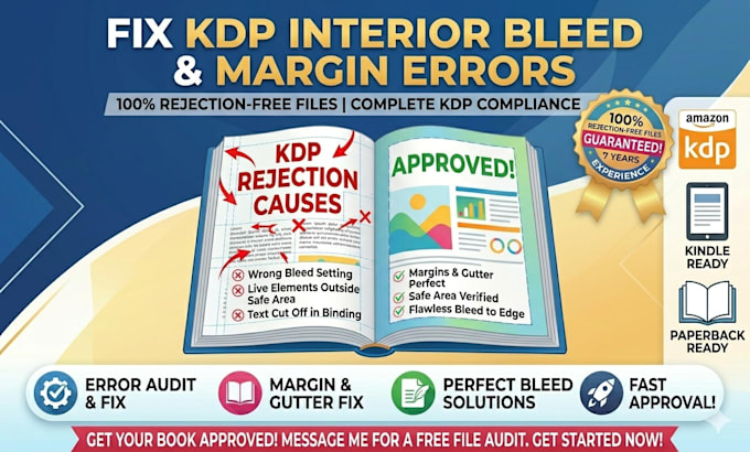 fix your KDP interior bleed and margin errors for paperback