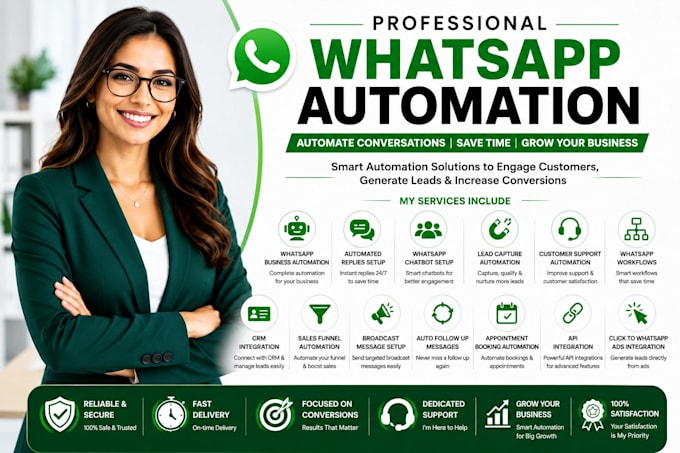 create whatsapp business automation and marketing workflows