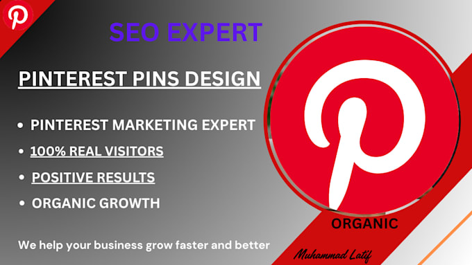 be your pinterest SEO and marketing manager