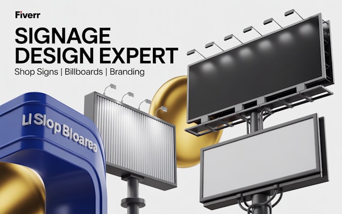 design signage, banner, yard signs