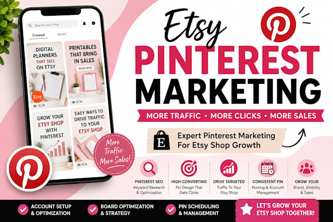 be your pinterest marketing manager with seo optimized pins and boards