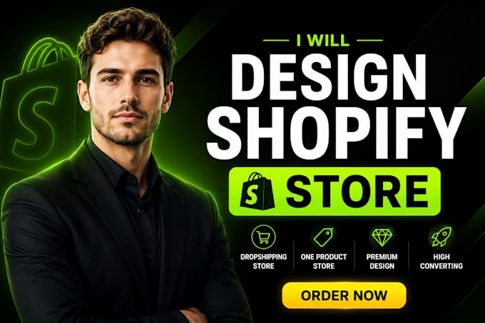 create a modern shopify and dropshipping store