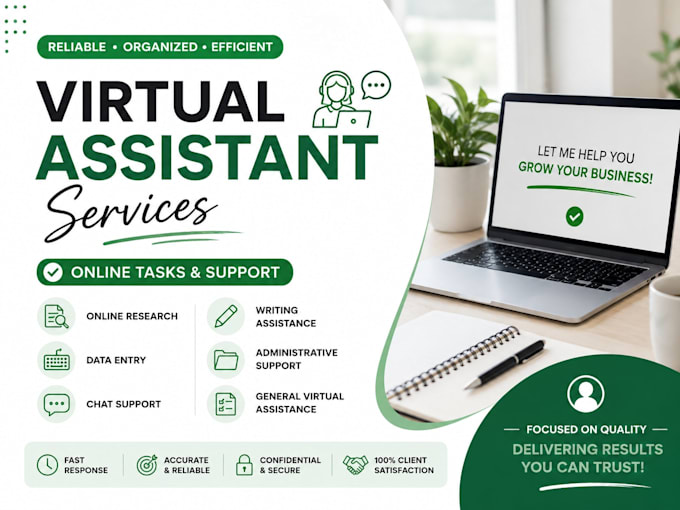 be your virtual assistant for online tasks and support