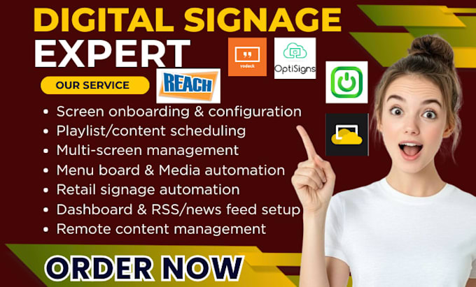 do digital signage crm yodeck optisigns screencloud billboard reach trudigital